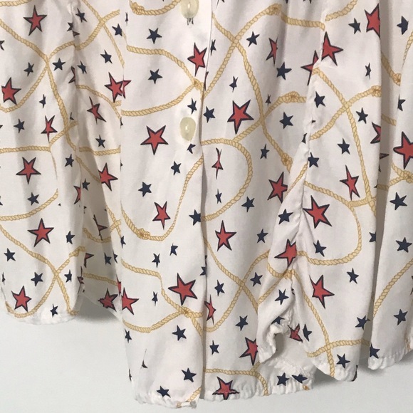 VINTAGE STARLET inc STARS Rayon button up skirt S - Picture 4 of 11